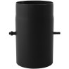 Szyber kominowy SZK 8x8 250 mm czarny – przepustnica wewnętrzna z prętem fi 10 mm, długość 25 cm