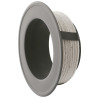 Wkładka do komina ceramicznego WKCP160/250-CZ2 – redukcja z króćcem wewnętrznym i rozetą 3 w 1