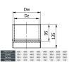 Wkładka dwuścienna WD 130 mm – czarna DC01, Senotherm, do komina murowanego