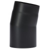 Kolano kominowe 130 mm 11° szlifowane – stal 2 mm, czarne, premium SENOTHERM
