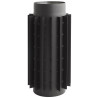 Radiator kominkowy rura żebrowana 180 mm RPZ 180/500 czarna stal 2 mm Senotherm