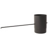 szyber kominowy 120 mm długa rączka czarny mat