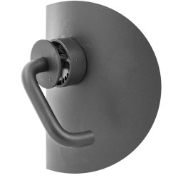Szyber kominowy z blokadą 180 mm – SZKB 180 – stal 2 mm, czarny mat