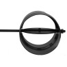Szyber kominowy SZKsz 200 mm szczelny – pełna klapa, długa rączka 710 mm, piec akumulacyjny, wędzarnia