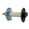 Pokrętło szybra SZKZ-REG-LIGHT-CZ – czarne, 120 mm, końcówka fi 10 / kwadrat 8x8 mm, natynkowe