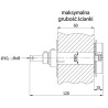 Pokrętło szybra LIGHT białe RAL 9003 – 120 mm | blokada położeń, natynkowe, regulacja przepustnicy