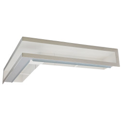 Kratka kominkowa Ventlab V-OPEN 500x700x70 biała chrom z ramką