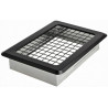 Kratka osłonowa kominowa K14kr czarna RAL 9005 175x175 mm