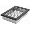 Kratka osłonowa kominowa K14kr grafit RAL 7024 175x175 mm