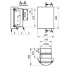 Stabilizator wentylacji 20 m3/h KSW1-20-ML-B z króćcem i osłoną