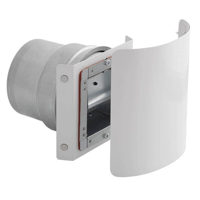 Stabilizator wentylacji 20 m3/h KSW2-20-ML-B kwadratowy z króćcem i osłoną STABILER