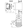 Stabilizator wentylacji 20 m3/h KSW2-20-ML-B kwadratowy z króćcem