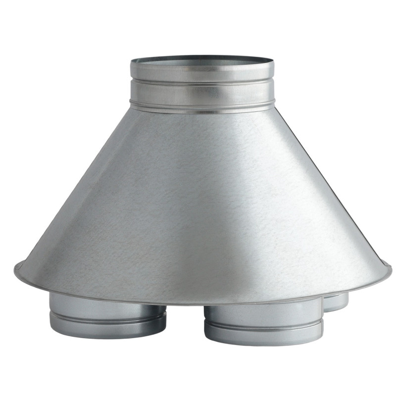 Skrzynka rozdzielcza SRDS150/5×150 OC – wlot 150, 5 wylotów 150 spiro