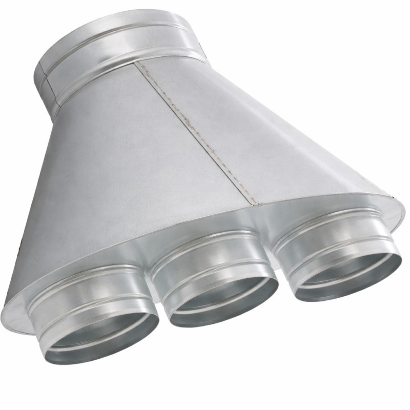 Skrzynka rozdzielcza SRDS150/3×150 OC – wlot 150, 3 wyloty 150 spiro