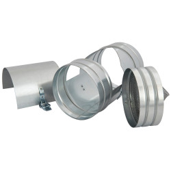 Filtr okrągły kanałowy FOK100/FM-OC 100 mm metalowy wkład widok filtra