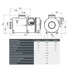 Zestaw Nawiewny BANANeco3-II | Kompletny System DGP 150mm | 760m3/h