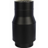 Rura prosta spalinowo-powietrzna RP060/100-DB-KSP-X4-ML-CZ 33 cm system koncentryczny dwufunkcyjny czarna