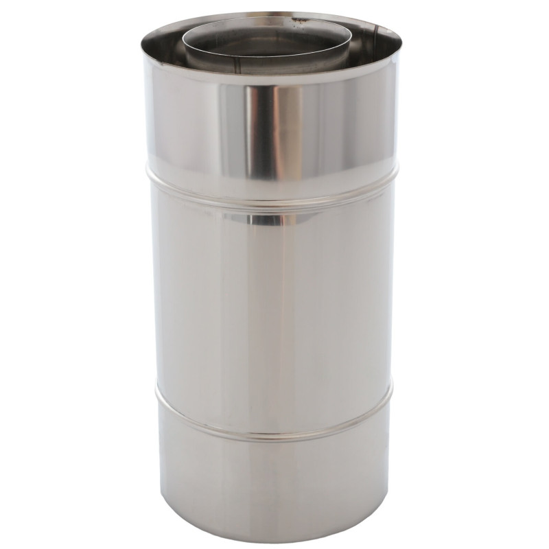 Rura koncentryczna spalinowo-powietrzna RPD080/125/1,0-KSP-X4 Inox 1.4301 system dwufunkcyjny