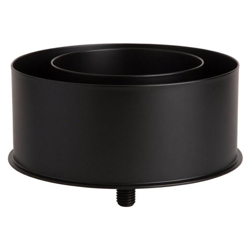 Miska spalinowo-powietrzna dwufunkcyjna 80/125 MSD80/125-KSP-X4 z odpływem pionowym skroplin 25 mm – czarna, do pelletu