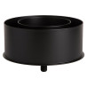 Miska spalinowo-powietrzna dwufunkcyjna 80/125 MSD80/125-KSP-X4 z odpływem pionowym skroplin 25 mm – czarna, do pelletu