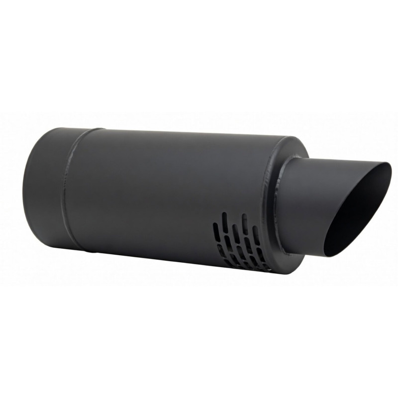 Wylot boczny spalinowo-powietrzny Ø60/100 mm WBD060/100/1000-KSP-X4-ML.CZ | Czarny, 1000 mm