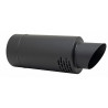 Wylot boczny spalinowo-powietrzny Ø60/100 mm WBD060/100/1000-KSP-X4-ML.CZ | Czarny, 1000 mm