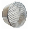 Zaślepka kominowa 125 mm z siatką ze stali kwasoodpornej INOX 1.4301 – oczko 2x2 mm, montaż nyplowy