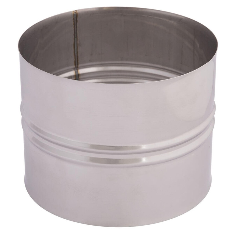 Złączka mufowa / mufa Ø140 mm DN140 1.4404 0,6 mm | max 450°C | nie stosować na ekogroszek