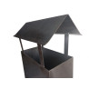 Przedłużenie komina z daszkiem 200x200 mm | stal 1.4404 | 2 mm | 68 cm