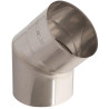 Kolano kominowe stałe Ø180 mm 45 stopni stal nierdzewna kwasoodporna 1.4404 grubość 0,6 mm element systemu kominowego DN180