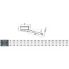 Miska kominowa DN180 z odprowadzeniem kondensatu – stal 1.4404 Ø180 mm
