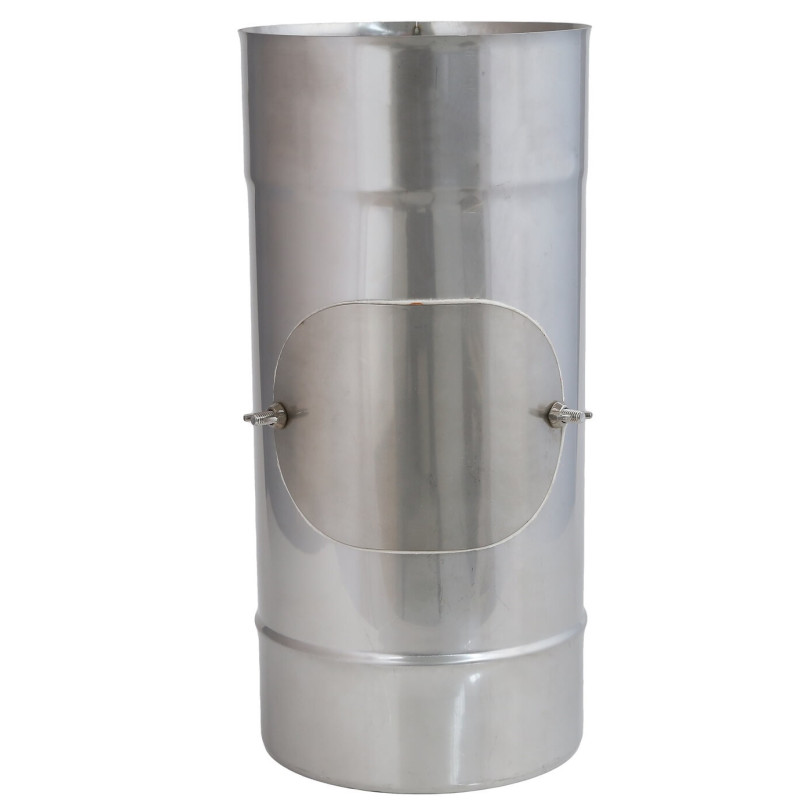 Rura kominowa prosta z rewizją 180 mm stal 1.4404 0,5mm 330mm pellet gaz olej