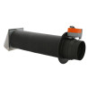 Nawietrzak kominkowy 150 mm ZNK150-CC/TF24 – chrom z siłownikiem elektrycznym 24 V