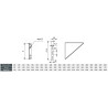 Konsola wsporcza KWD400-X | Do komina Ø400 mm | Regulacja 50–150 i 150–250 | Stal nierdzewna