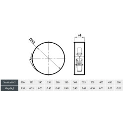 Opaska zaciskowa OP-IV-600-X – stal kwasoodporna, montaż na klik, 600 mm