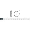 Opaska zaciskowa nierdzewna 1.4301 325 mm 50 mm 0,6 mm 600°C – wzmocniona