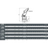 Nasada Rotowent DRAGON 180 Podstawa Rurowa Otwierana B rysunek techniczny