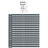 Rysunek techniczny wywietrzaka WCG 160 PK – wysokość całkowita 498 mm, rozstaw otworów 200 mm, średnica dolotu 161.3 mm
