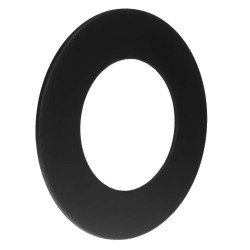 Szeroka rozeta maskująca czarna ROZ130-CZ o średnicy 130 mm w matowym wykończeniu żaroodporną farbą Senotherm.