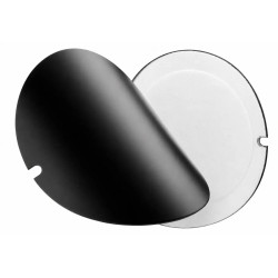 Pokrywa otworu wyczystkowego 200 mm do rur i kolan kominowych czarnych 2mm